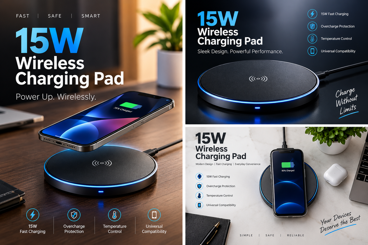 15W Wireless Charging Pad