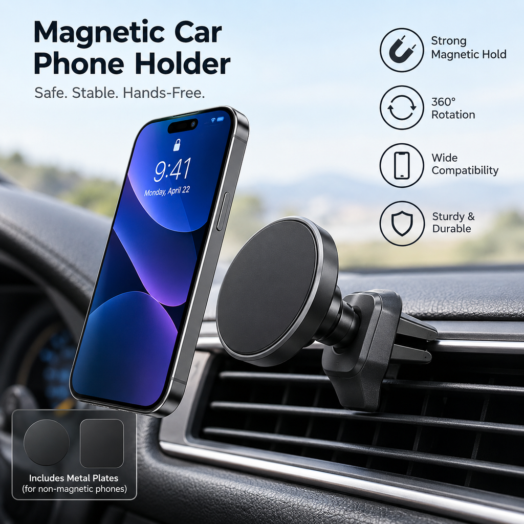 Magnetic Car Phone Holder
