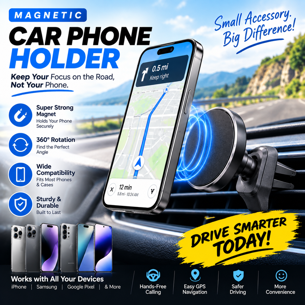 Magnetic Car Phone Holder